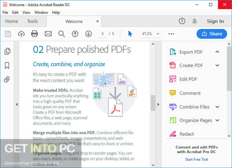 Adobe Acrobat Reader DC 2020 Free Download From IGetintopc