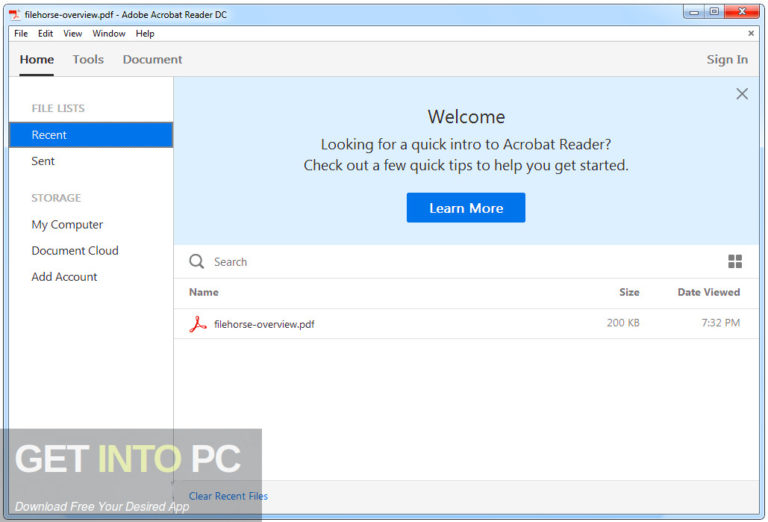 Adobe Acrobat Reader DC 2020 Free Download From IGetintopc